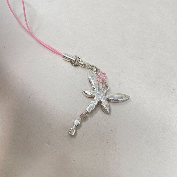 Avon Dragonfly Anywhere Charm Pink Zipper Pull Purse Pendant - Picture 6 of 8